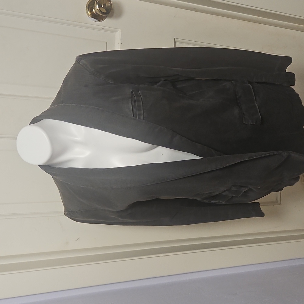 Free people charcoal cotton blazer jacket coat